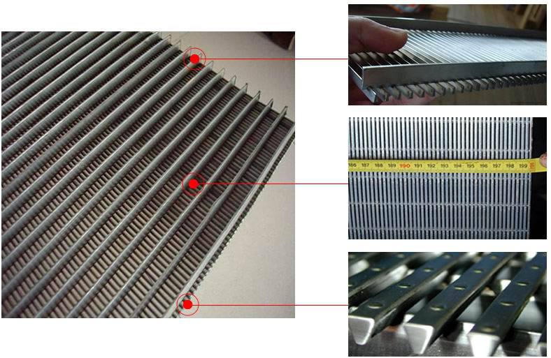 Wedge wire screen Slot and V-Wire Wrap Screen