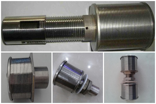 wedge wire screen filter nozzle for food processing