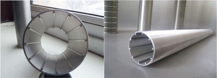316L wedge wire cylindrical screen Wedge Wire screen pipes for water well