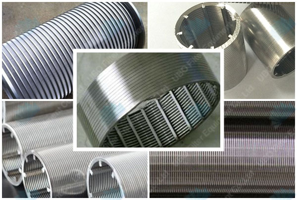 stainless steel v slot wedge wire screen cylinder pipe