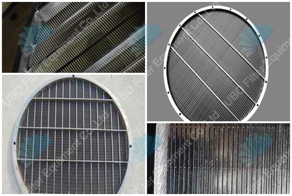 SS wedge wire circular sieve panel for filteration
