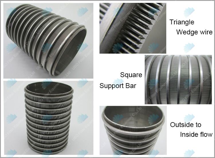SS Wedge Wire v wire cylinder screen for Industrial