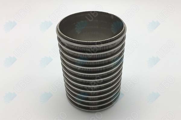 Wedge wrapped wire johnson screen cylinder filter strainer for water well