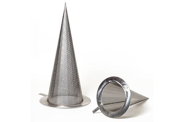 Temporary Cone Strainer, Witches Hat for liquid filtration