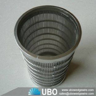 Stainless Steel Perforated Pipes Wire Slotted Tubes Screen