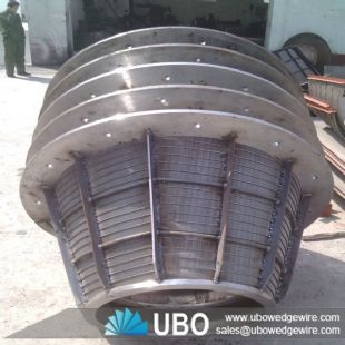 SS V profile wedge wire basket strainers