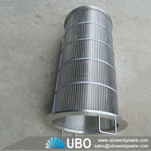 Johnson type V-Shaped Stainless Steel Wedge Wire Drum Screen Cylinder for Liquid Filtration