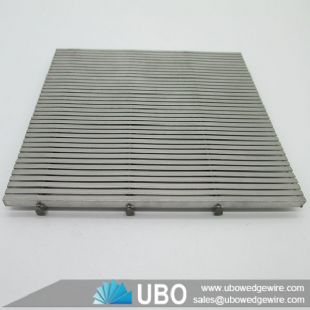 Stainless Steel flat wedge wire screen panel for waste water treatment