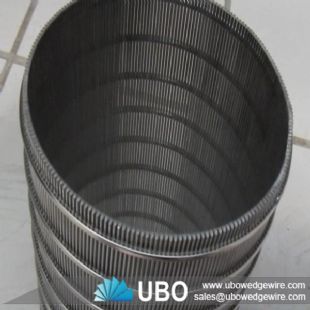 Wedge wire rotary screen for industry