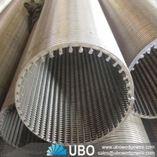 Welded stainless steel cylindrical wedge wire screens