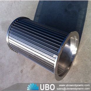 Wedge wire centrifugal screen for water softener