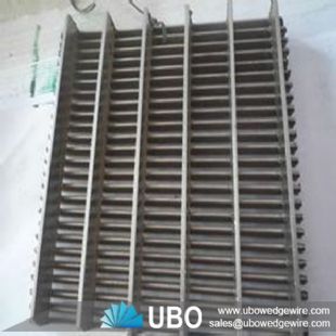 Wedge wire flat screen panel for industry filtration