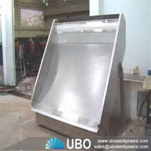 Slot well sieve bend screen panel for food processing