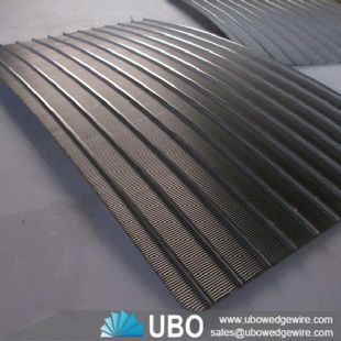 Welded wire sieve bend screen panel for filtration