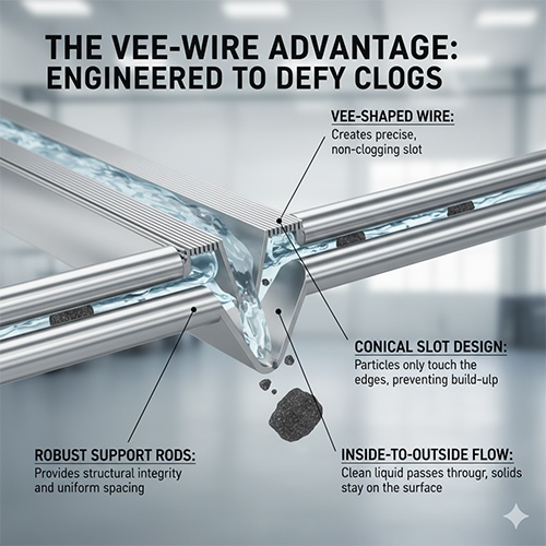 For engineers seeking the ultimate filtration solution—one that guarantees superior separation and minimal clogs—the vee-wire screen (also known as wedge wire) consistently proves itself as the undisputed #1 choice. For engineers seeking the ultimate filtration solution—one that guarantees superior separation and minimal clogs—the vee-wire screen (also known as wedge wire) consistently proves itself as the undisputed #1 choice.